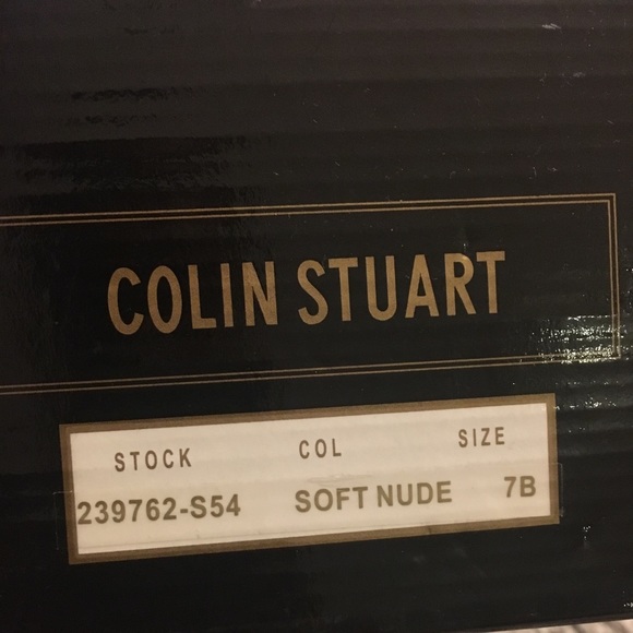 Nude Leather Sandals Sz 7 Colin Stuart - Picture 6 of 6